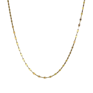 collana luce acciaio pvd oro